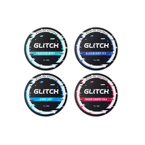 16mg Glitch Regular Nicotine Pouches - 20 Pouches (Buy 1 Get 1 Free)