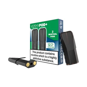 12mg Ezee POD+ Menthol Replacement Prefilled Pods 2ml 1200 Puffs - 2 Pcs